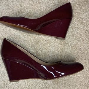 JCrew Patent Leather Wedges